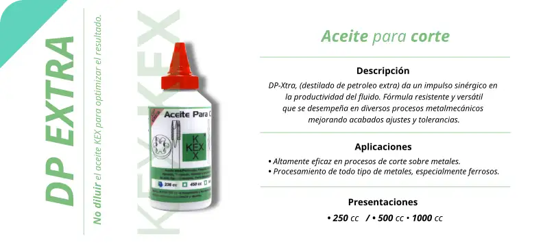 Aceite para corte DP Extra