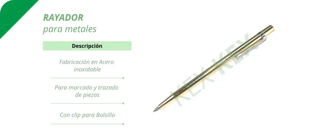 Rayador para metales